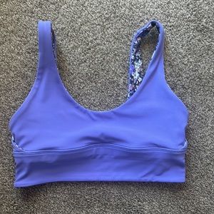 ALIGN REVERSIBLE BRA SIZE 6 CHARGED INDIGO / FLOWERS FLORAL